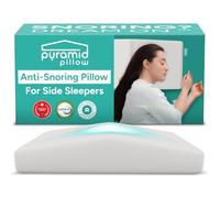 Pyramid Pillow - The Original Anti Snoring Pillow for Side Sleepers - Snoring Solution and Remedy - Inclined Memory Foam Pillow for Airway Support, Anti Snore Pillow with Removable Washable Cover