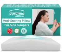 Pyramid Pillow - The Original Anti Snoring Pillow for Side Sleepers - Snoring Solution and Remedy - Inclined Memory Foam Pillow for Airway Support, Anti Snore Pillow with Removable Washable Cover