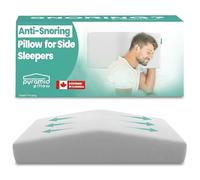 Pyramid Pillow - The Original Anti-Snoring Pillow for Side Sleepers, Snoring Solution and Remedy, Patent-Pending Stop Snore Aid with Memory Foam, Snore Stopper, Anti-Snore Pillow, Anti-Snore Devices