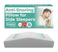 Pyramid Pillow - The Original Anti-Snoring Pillow for Side Sleepers, Snoring Solution and Remedy, Patent-Pending Stop Snore Aid with Memory Foam, Snore Stopper, Anti-Snore Pillow, Anti-Snore Devices