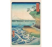 Pyramid Poster Hiroshige Seashore at Hoda 61 x 91.5 cm