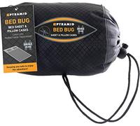 Pyramid Premium Bed Bug Guard - Double Undersheet and Pillow Case Permethrin Treated in White for Double Bed