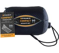 Pyramid Premium Compact White Mosquito Net for Double Bed | Permethrin Treated