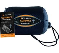 Pyramid Premium Compact White Mosquito Net for Single Bed | Permethrin Treated