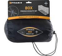 Pyramid Premium Mosquito Net - Single Box Permethrin Treated in White for Single Bed