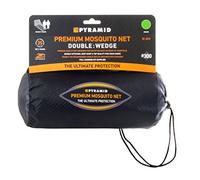 Pyramid Premium Wedge White Mosquito Net for Double Bed | Permethrin Treated