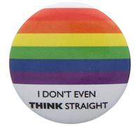 Pyramid Pride - I Don?T Even Think Straight (Pin Badge 25mm) Merchandising