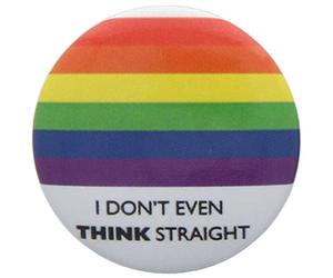 Pyramid Pride - I Don?T Even Think Straight (Pin Badge 25mm) Merchandising