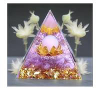 Pyramid Rose Quartz Stone, Crystals Stones Amethyst, Rose Quartz Orgonite Pyramid, Reiki Crystal Pyramid, Crystal Stone Pyramids Positive, Esoteric Gifts for Home Decoration, Meditation