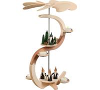 Pyramid S Shape 2 Levels Motif Mountain Elves and Hunter Elves 28x46x28cm NUE