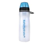Pyramid SafeHydrate Water Purification Bottle and Filter - White, 650ml
