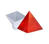 Pyramid Shape Silicone Resin Mold Handmade Crafting Tool for Epoxy Jewelry Transparency Demold Designs Soap Pyramid Jewelry Making Silicone Mold