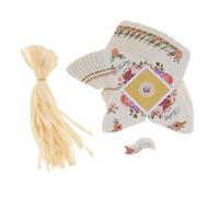 Pyramid Shaped Wedding Candy Box Paper Pack of 50 Beige
