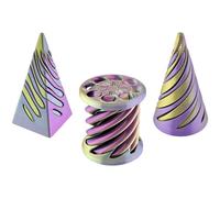 Pyramid Spiral Cone Fidget Toy,Impossible Pyramid Passthrough Sculpture,Funny Pass Through Pyramid Fidget Toy,3D Decorative Fidget Toys for Anxiety, Desk Sculptures for Home and Office (8H)