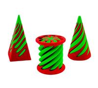 Pyramid Spiral Cone Fidget Toy,Impossible Pyramid Passthrough Sculpture,Funny Pass Through Pyramid Fidget Toy,3D Decorative Fidget Toys for Anxiety, Desk Sculptures for Home and Office (7G)
