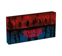 Pyramid Stranger Things Light Up Canvas 30cm x 15cm, LED Letterbox Wall Art, Illuminated Netflix Series Canvas for Fans