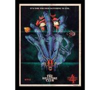 Pyramid STRANGER THINGS S4 - Le Hellfire Club - Impression encadrée 30x40cm
