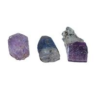 Pyramid Tatva Raw - Multi Sapphire 25 kt (5gm) Raw Stone Natural Healing Crystal Stone Reiki Chakra Balancing, Crystal, Crystal