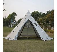 Pyramid Tent Indian Shelter Outdoor Camping Tent Yurt Tent with Stove Hole Family Teepee Tent Hello