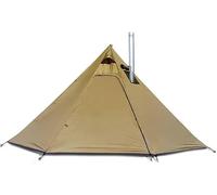 Pyramid Tent Tipi Hot Tents with Stove Hole Windows Outdoor Camping Family Teepee Tent for 2-4 Person Learned extensively