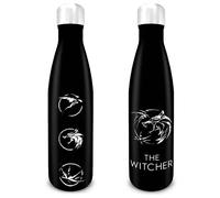 Pyramid The Witcher Sigils Metal Aluminum Bottle Noir TU