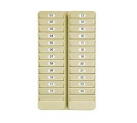 Pyramid Time Systems, 500-24 Badge Rack, 24 Pocket, Keeps Swipe Cards, Badges, id's and Other Items neatly Organized, Constructed of Lightweight, Durable Plastic, Includes self-Adhesive Number Labels