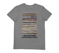 Pyramid Too Much Vinyl Grey (Unisex T-Shirt Size M) Official Merchandise