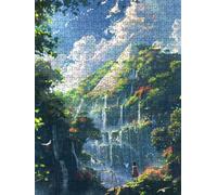 Pyramid Waterfall Jigsaw Puzzle 4000 Piece, Puzzles for Adults 4000, The Impossible Challenge, Jigsaw Puzzle Games Classic Educational, Wooden Puzzles, for Home Wall Decoration Gift FNKL1-596