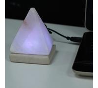 Pyramid WHITE Salt Lamp
