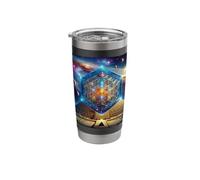 Pyramid with Metatron's Cube Sacred Geometry Stainless Steel Insulated Tumbler