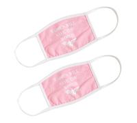 PYRAMID Wonder Woman 'Save The World' Cotton Fabric Face Mask 2PK Pink/White