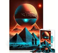 Pyramide Alien Citizen Jigsaw Puzzles1000 Pieces Mind Skill Toy Soothing Play Precision Cut Art Collection Piece (38x26cm)