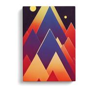 Pyramids Abstract Vol.1 Canvas Print | Gallery Wrapped 30mm Frame Wall Art | 30x20 inches | Ready to Hang | Abstract Picture | Living Room Bedroom Lounge Office