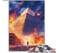 Pyramids at Night Jigsaw Puzzles for Adults 1000 Piece Puzzle, Suitable for Ages 14 And Up Family Fun It Is Ideal As A Gift for The Whole Family (50x75cm)