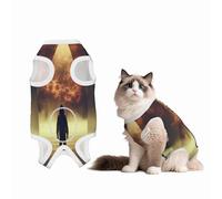 Pyramids in Flames Recovery Suit for Dogs Cats After Surgery,Pet Recovery Shirt, Dog Onesies Pet Surgery Recovery Suit
