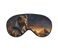 Pyramids of Ancient Kemet Cute Sleep Masks Breathable Eye Mask with Adjustable Strap Light Blocking Comfortable Travel