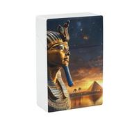 Pyramids of Ancient Kemet Funny Cigarette Case Lightweight Cigarettes Holder Box with Spring Closure