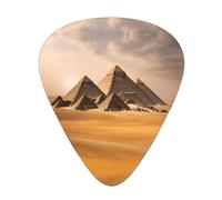 Pyramids Of Egypt Guitar Picks 12 Pcs Egypt Pyramid Print Guitar Picks for Electric Guitar Ukulele Accessory Gift for Girls