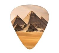 Pyramids of Egypt print Celluloid Guitar Plectrums for Acoustic Guitar Bass,Guitar Picks with Organizer Box