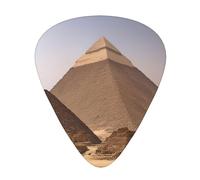 Pyramids of Egypt print Celluloid Guitar Plectrums for Acoustic Guitar Bass,Guitar Picks with Organizer Box