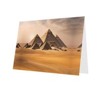 Pyramids of Egypt print Double sided pearl thank-you card, party invitation card, fit for all occasions