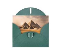Pyramids of Egypt print Double sided pearl thank-you card, party invitation card, fit for all occasions