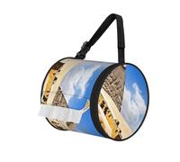 Pyramids Of Egypt Print Generic Portable Toilet Paper Holder,Foldable Roll Storage Bag With Adjustable Strap For Wall, Car, Camping, Tent