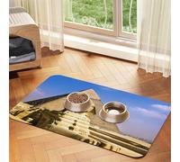 Pyramids of Egypt Print Pet Absorbent Leather Tablecloth Perfect for Dogs, Cats, and Other Pets