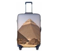 Pyramids Of Egypt Print Suitcase Cover–travel Luggage Cover With Elasticity For Suitcases (S/M/L/Xl Sizes), White, L