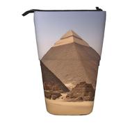 Pyramids Of Egypt Print Telescopic Pencil Bag Big Capacity Pop Up Storage Makeup Bag For Office Supplies
