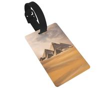 Pyramids of Egypt Printed Backpack ID Labels Versatile Suitcase Tags for Golf Bags and Musical Instrument