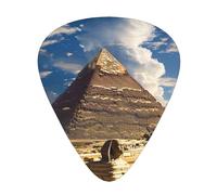 Pyramids Of Egypt Printed Guitar Pick 12 Pieces Guitar Pick In A Box The Makes Sound Clear Ukulele Electric Acoustic Guitar Bass (0.46 0.71 0.96mm)