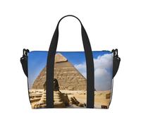 (Pyramids of Egypt) Waterproof Lightweight Hand Travel Bag - Large Carry-On for 3-5 Day Trips | Air Travel, Sports, Weekend Use | Men & Women (1-Pack)