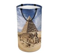 Pyramids of EgyptLaundry Hamper - Large Dirty Clothes Bag.Storage Basket for Easy Carry Handles. Large Clothes Basket with Handles, Clothing Storage Bucket Toy Organizer for Bathroom Bedroom Dorm.